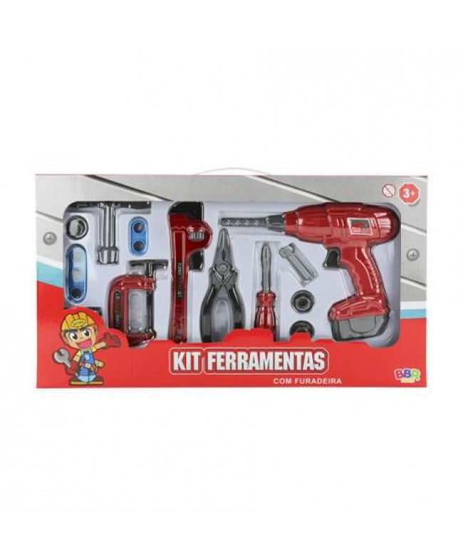 Kit de ferramentas com furadeira - BBR Toys R3016